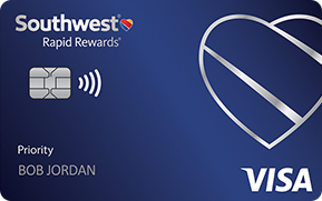 Clickable card art links to Southwest Rapid Rewards(R) Priority Credit Card product page