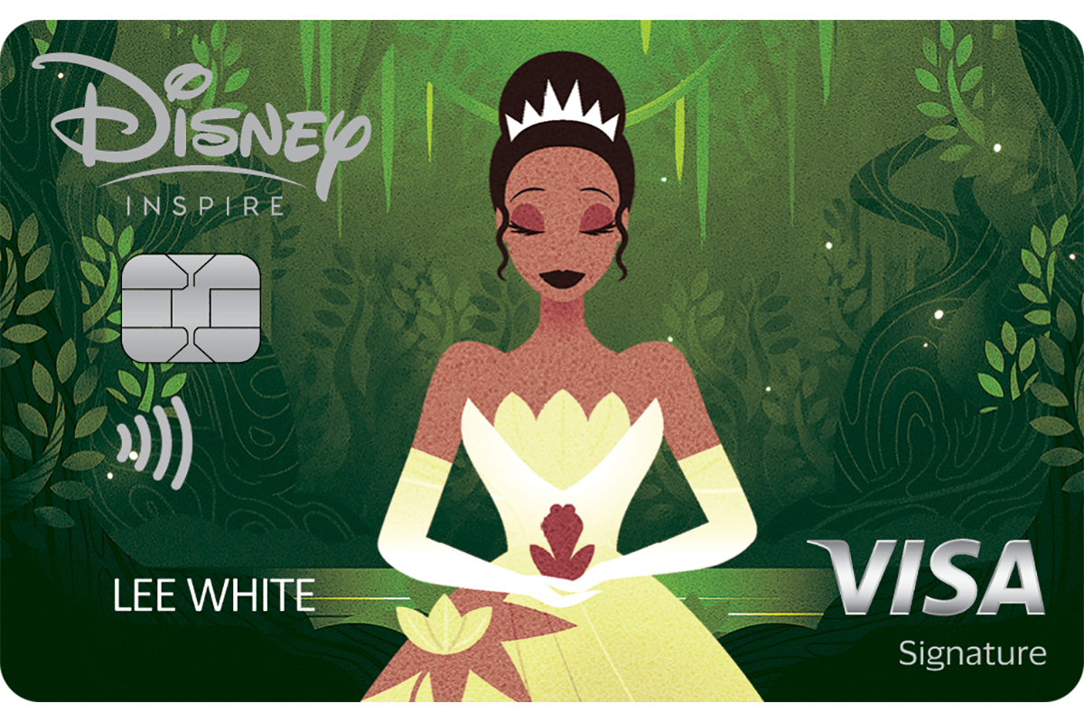 card disney inspire tiana