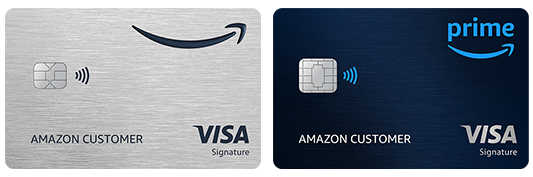 Amazon Visa credit cards - double card art