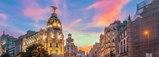 A view of Madrid from the street