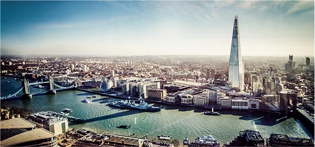 View of London skyline