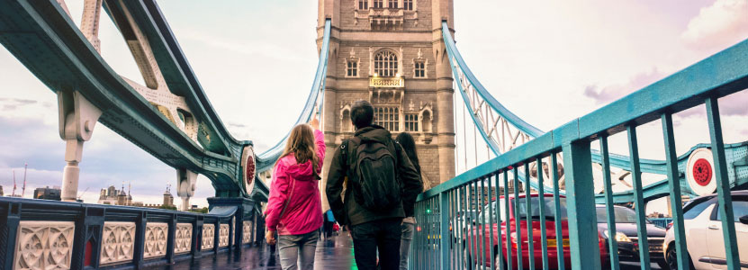 A couple on the Tower Bridge