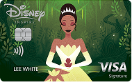 Disney VISA® Cards from CHASE with Tiana design