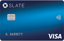 Chase Slate Credit Card. Visa Card