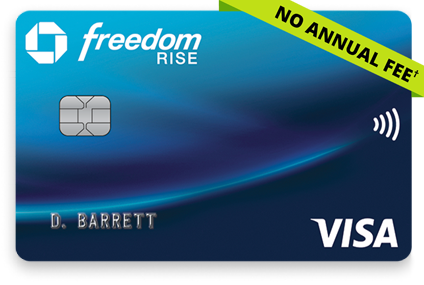 Chase Freedom Rise Credit Card. VISA.
