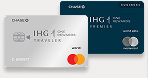 IHG One Rewards Traveler Credit Card art and IHG One Rewards Premier Business Credit Card art