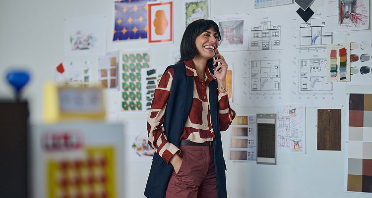 A woman with her arms crossed