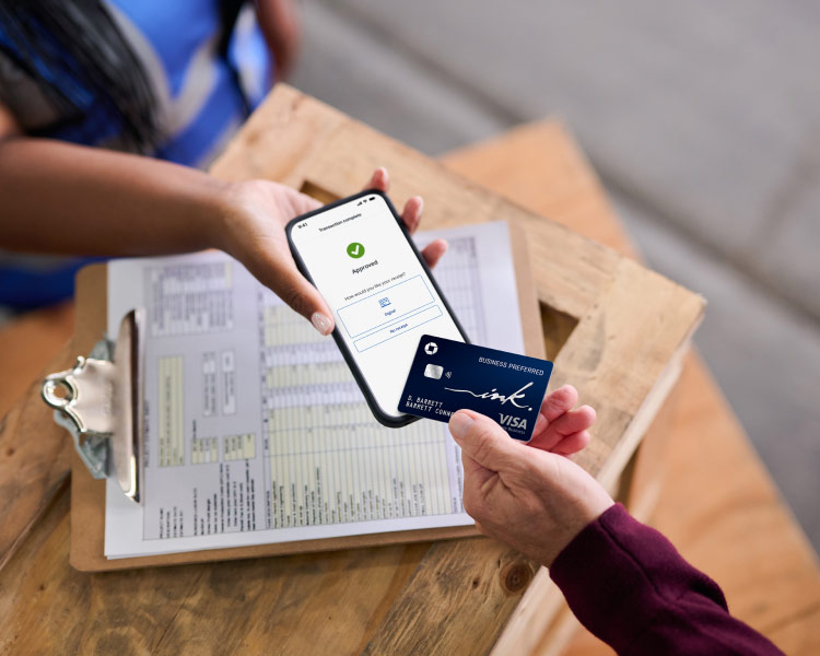 Tapping to pay with Preferred Card