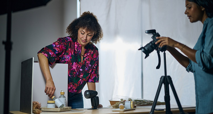 Woman looking at a BOXFOX