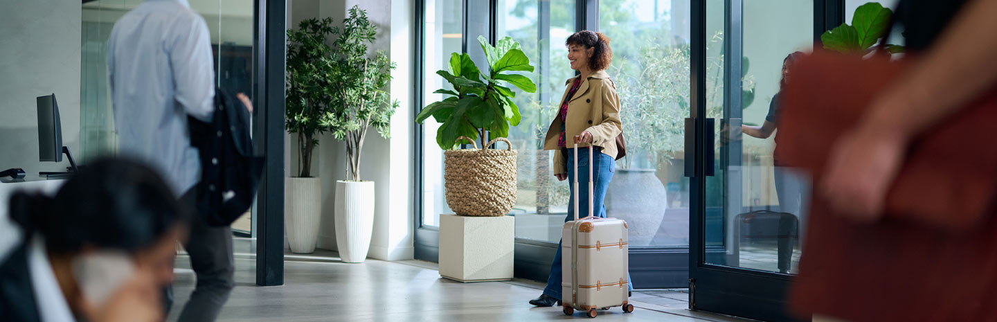 3 women looking down