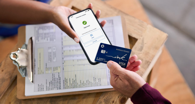 Tapping to pay with Premier Card