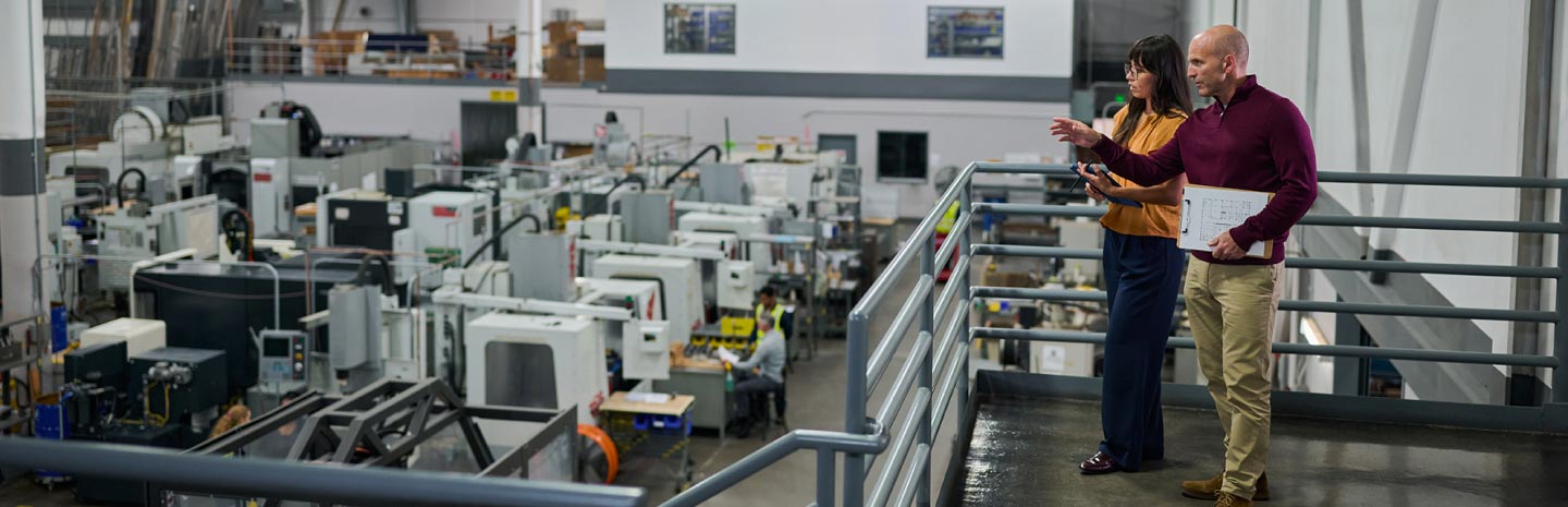 People working in a warehouse