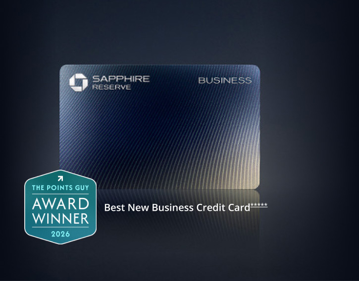 Sapphire Business Reserve (Registered Trademark) credit card The Points Guy Award Winner 2026 badge