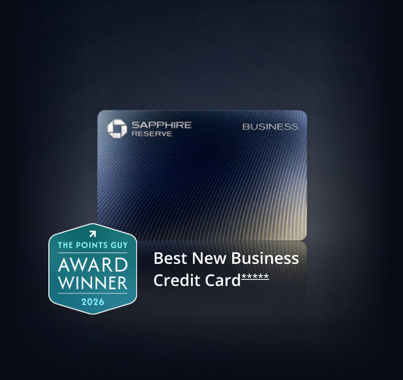 Sapphire Business Reserve (Registered Trademark) credit card The Points Guy Award Winner 2026 badge