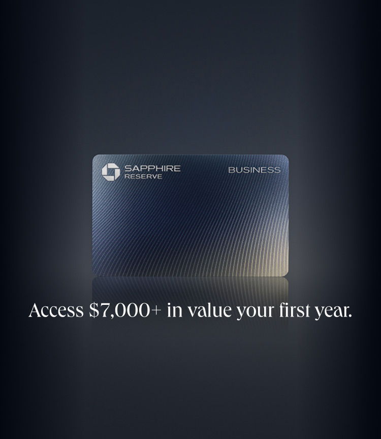 Sapphire Reserve for Business card art