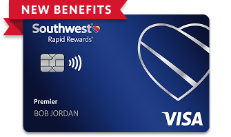 Southwest Rapid Rewards (Registered Trademark) Premier Credit Card. NEW BENEFITS.