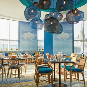 Restaurant dining area at Hotel Indigo Bordeaux Centre Chartrons