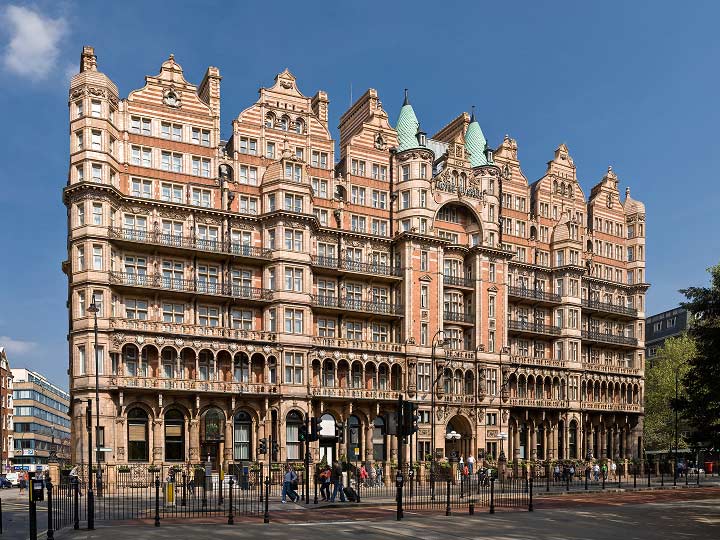 Historic exterior of Kimpton Fitzroy London in Bloomsbury, London