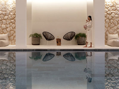 Indoor spa pool at Kimpton Aysla Mallorca