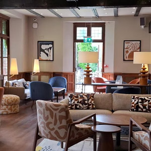 Hotel living area at voco Lytchett Hall