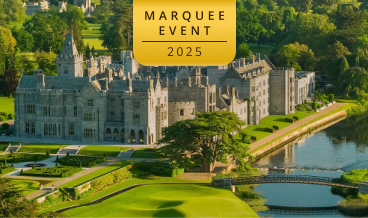 Historic manor beside a river and golf course