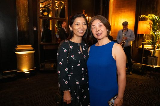 Guests posing for event photo
