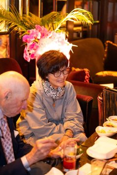 Guest seated in lounge area