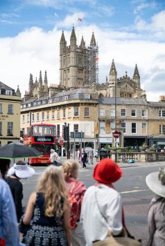Bath city center street scene
