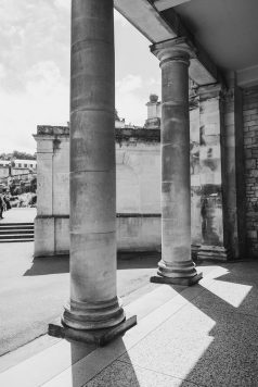 Historic Roman Baths columns