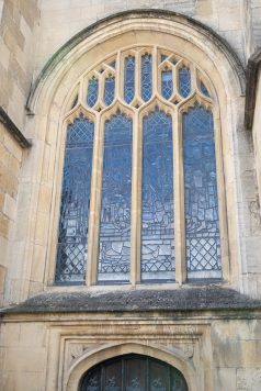 Stained glass window detail