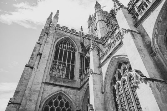 Historic cathedral exterior view