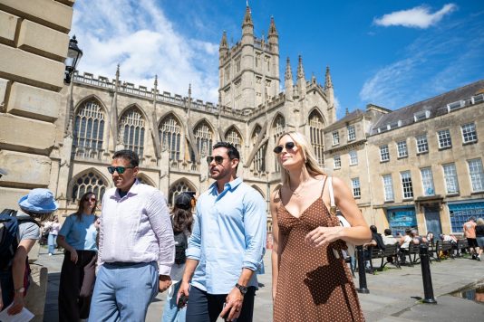 Walking tour near Bath Abbey