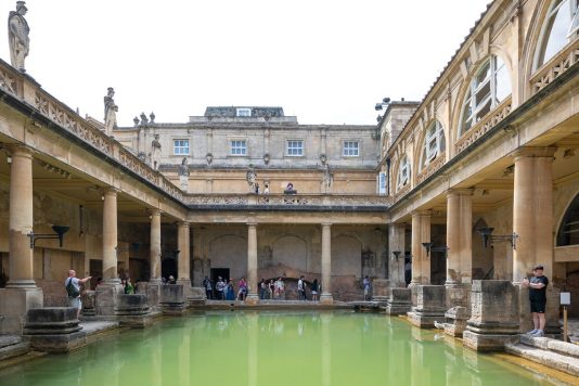 Roman Baths courtyard and pool