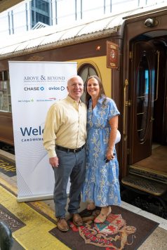 Photo opportunity at event entrance