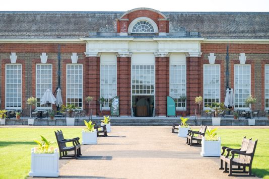 Kensington Palace garden courtyard