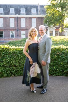 Guests posing in Kensington Palace gardens
