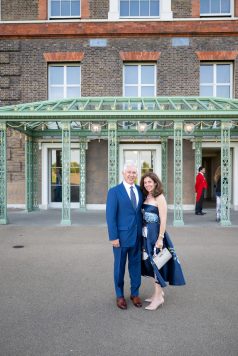 Guests gather for photo outside Kensington Palace