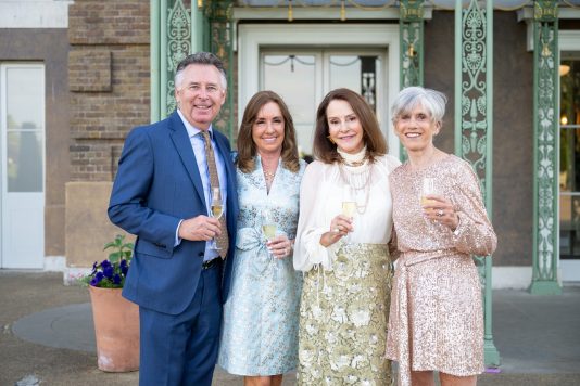 Guests posing outside Kensington Palace