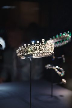 Royal tiara on display