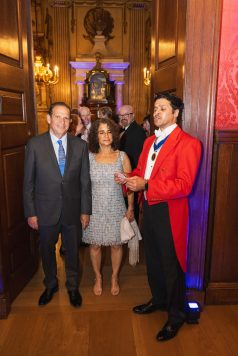 Attendees arriving at Kensington Palace reception