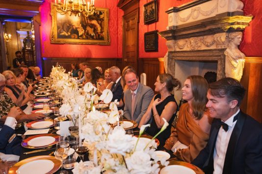Formal dining at Kensington Palace