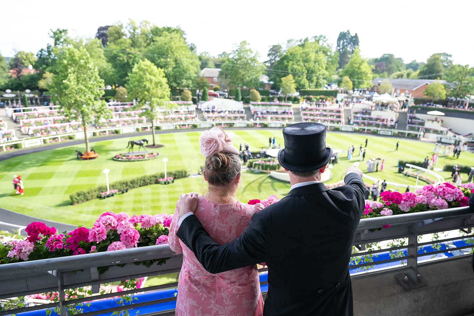 Balcony view above parade ring