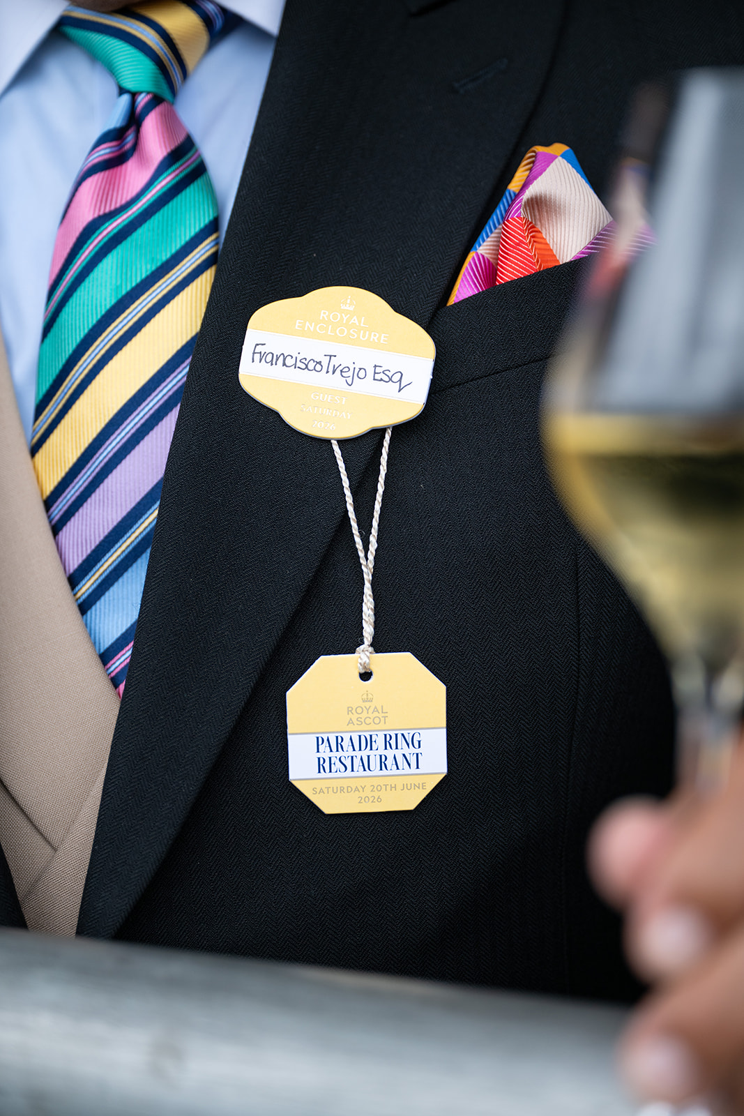 Parade Ring restaurant credential badge