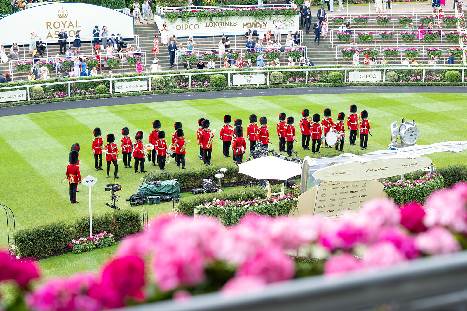 Ceremonial band on Royal Ascot grounds
