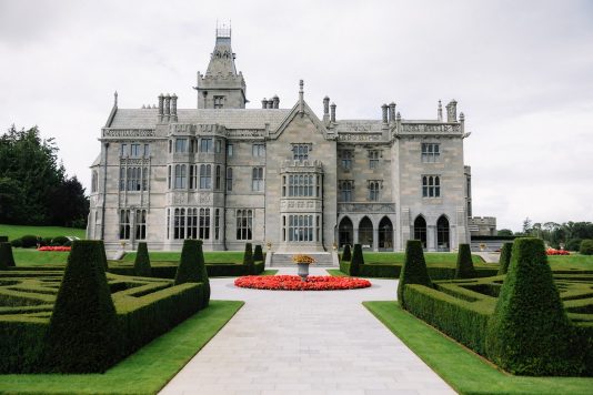 Front view of Adare Manor.