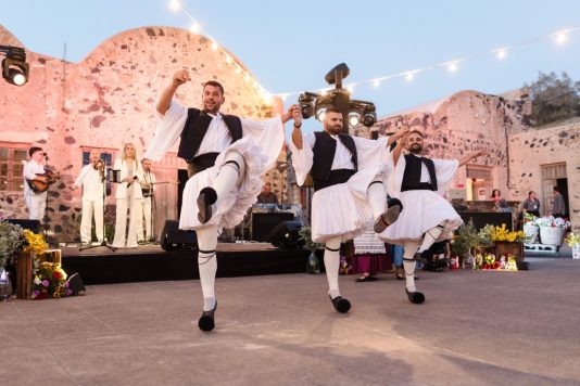 Traditional dancers performing outdoors