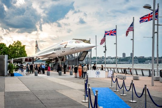 Concorde anniversary event entrance