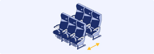 Extra legroom seat