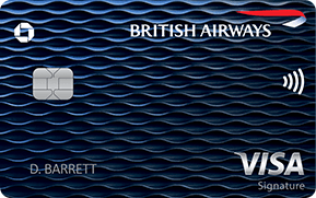 Clickable card art links to British Airways Visa Signature(Registered Trademark) card product page