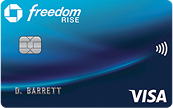 Chase Freedom Rise(Registered Trademark) credit card. NO ANNUAL FEE (dagger).
